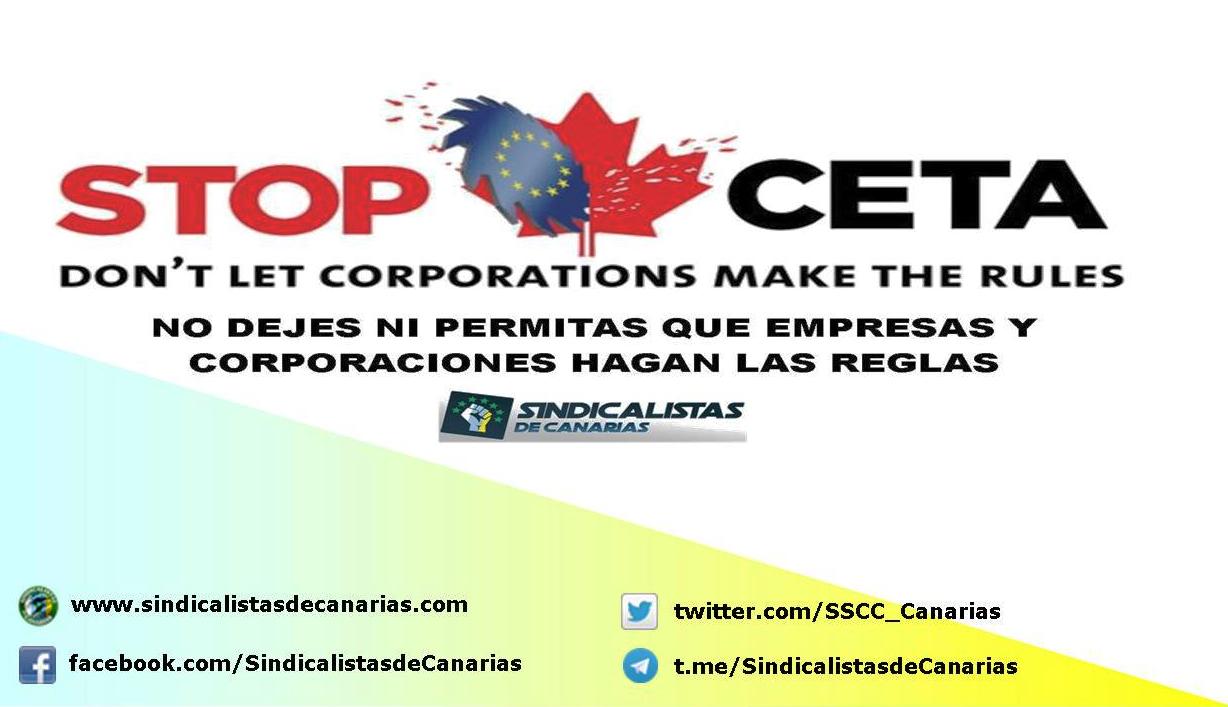 STOP CETA Sindicalistas de Canarias