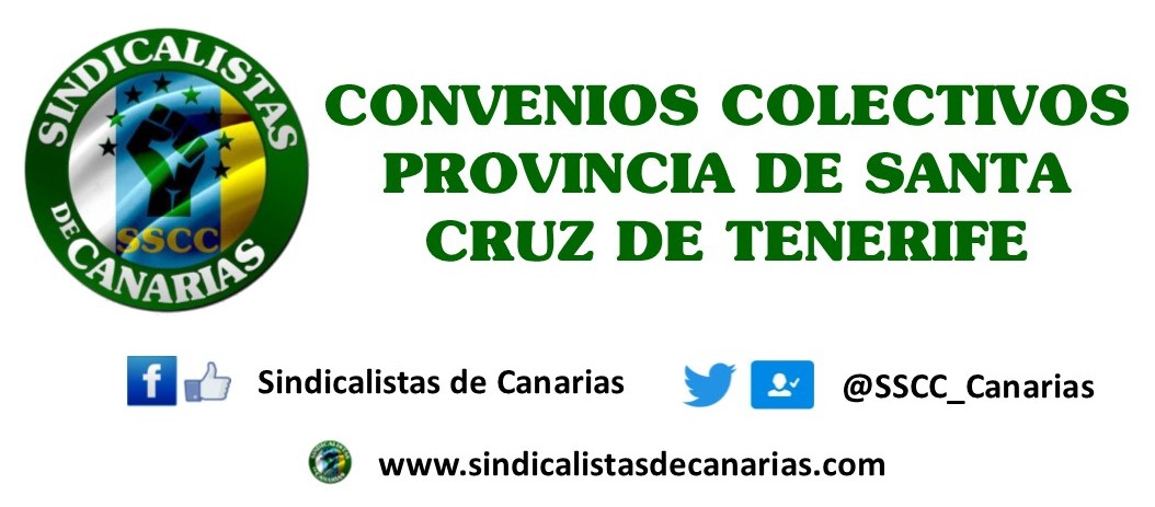 Contorno vistazo niebla Convenios Colectivos provincia de Santa Cruz de Tenerife – Sindicalistas de  Canarias